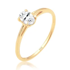 Elli "Verlobungsring | Topas ( Weiß )< Ringe|Echtgold