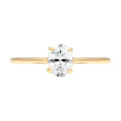 Elli "Verlobungsring | Topas ( Weiß )< Ringe|Echtgold
