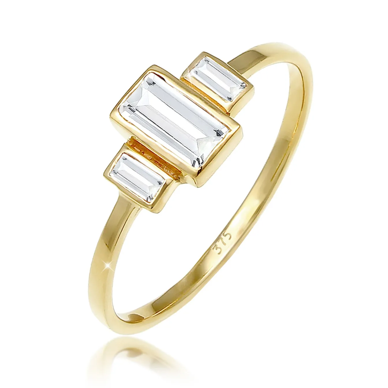 Elli "Verlobungsring | Topas ( Weiß )< Ringe|Echtgold