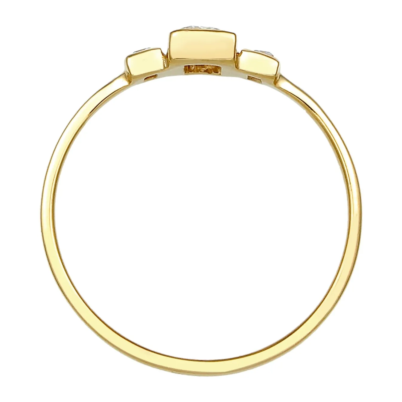 Elli "Verlobungsring | Topas ( Weiß )< Ringe|Echtgold