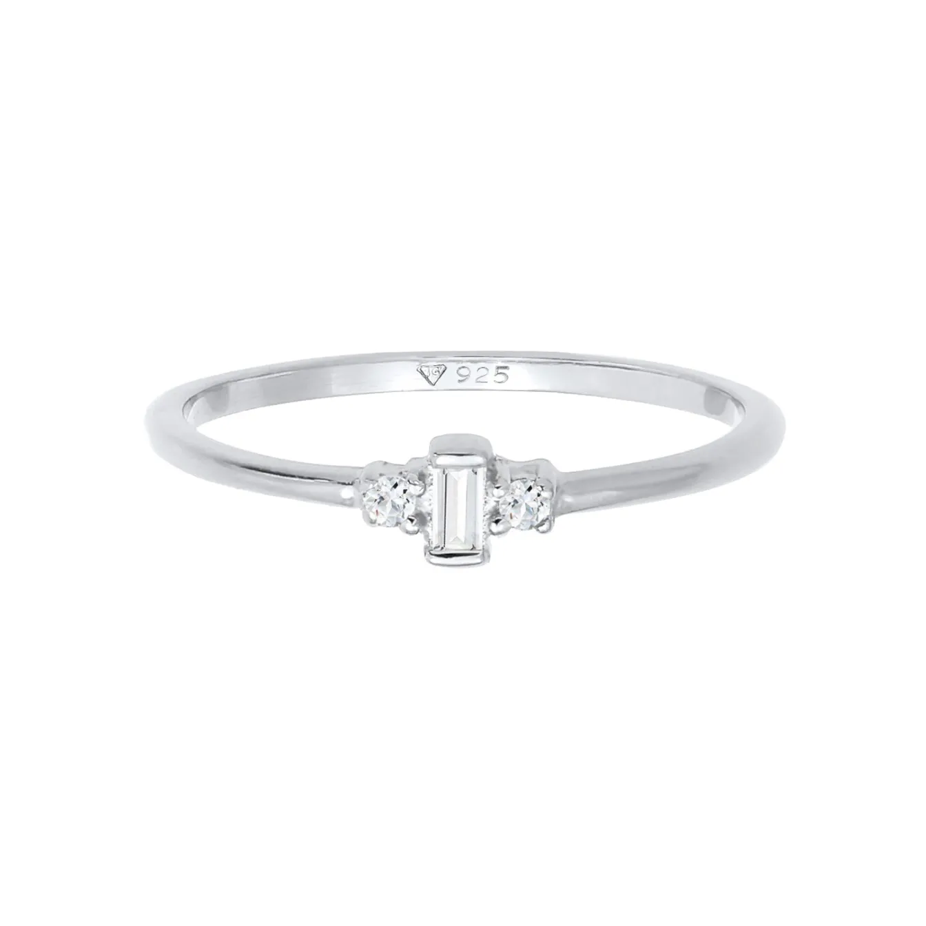 Elli "Verlobungsring | Topas ( Weiß )< Roségold|Ringe