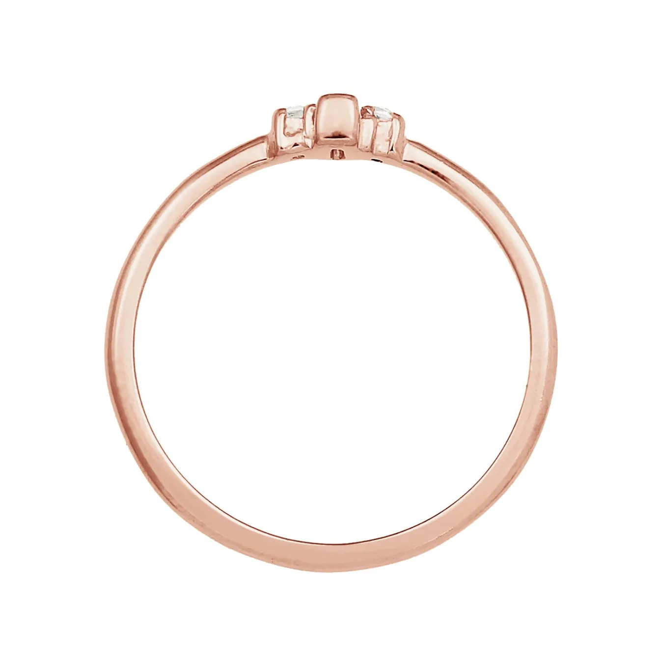 Elli "Verlobungsring | Topas ( Weiß )< Roségold|Ringe