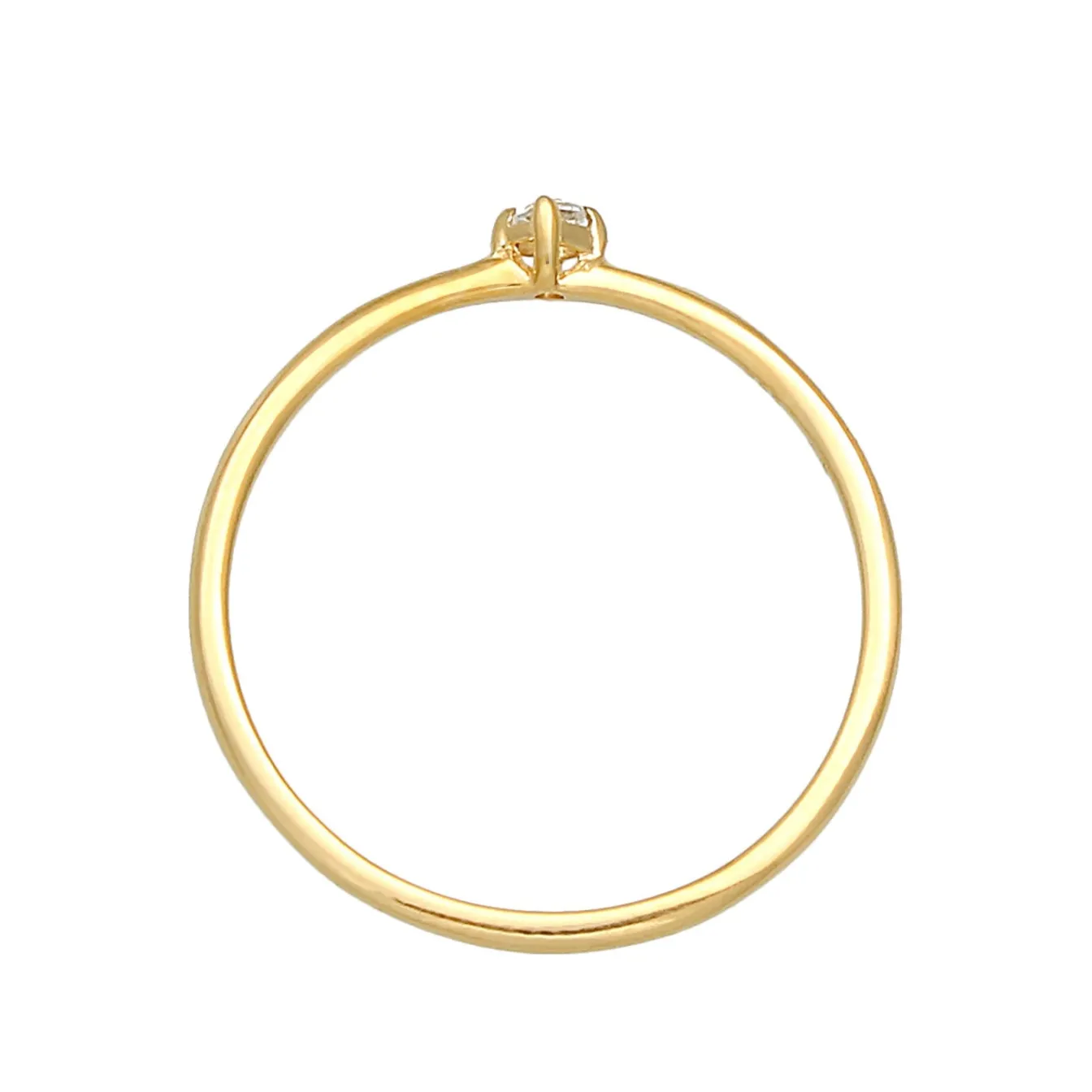 Elli "Verlobungsring | Topas ( Weiß )< Roségold|Ringe