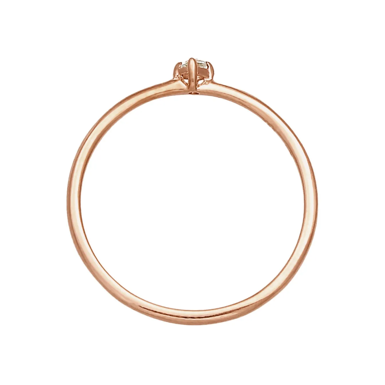 Elli "Verlobungsring | Topas ( Weiß )< Roségold|Ringe