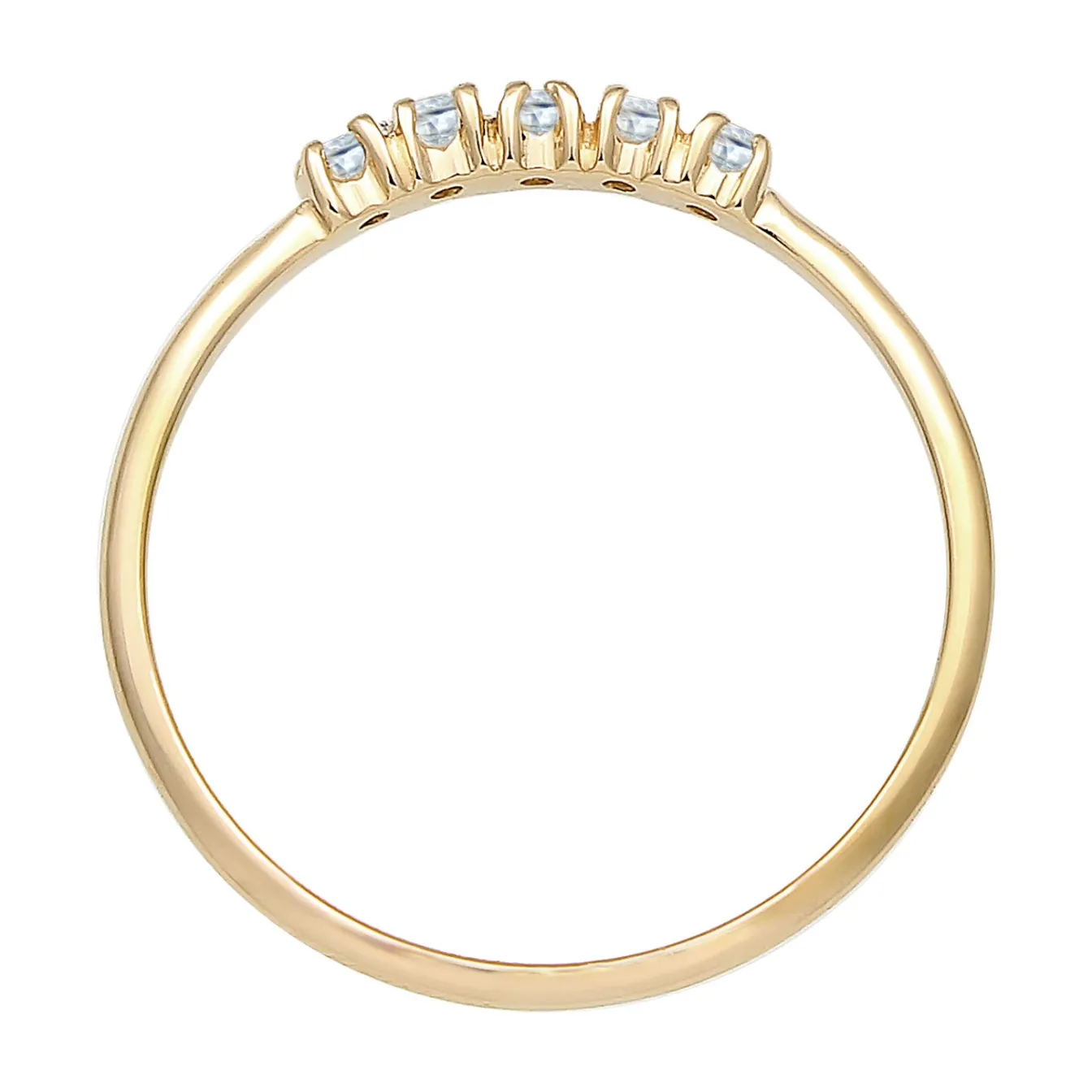 Elli "Verlobungsring | Topas ( Weiß )< Ringe|Echtgold
