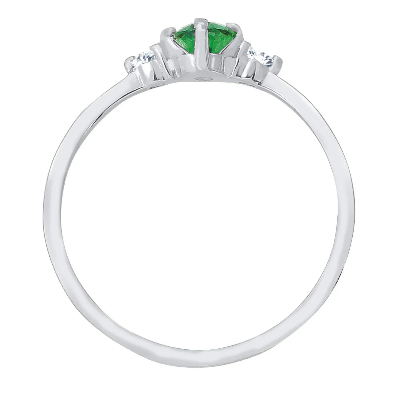 Elli "Verlobungsring | Zirkonia ( Grün )< Ringe|Vergoldet