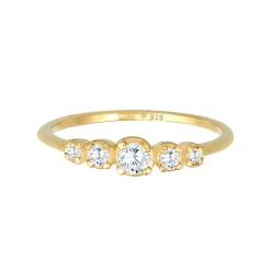 Elli "Verlobungsring | Zirkonia ( Weiß )< Ringe|Vergoldet