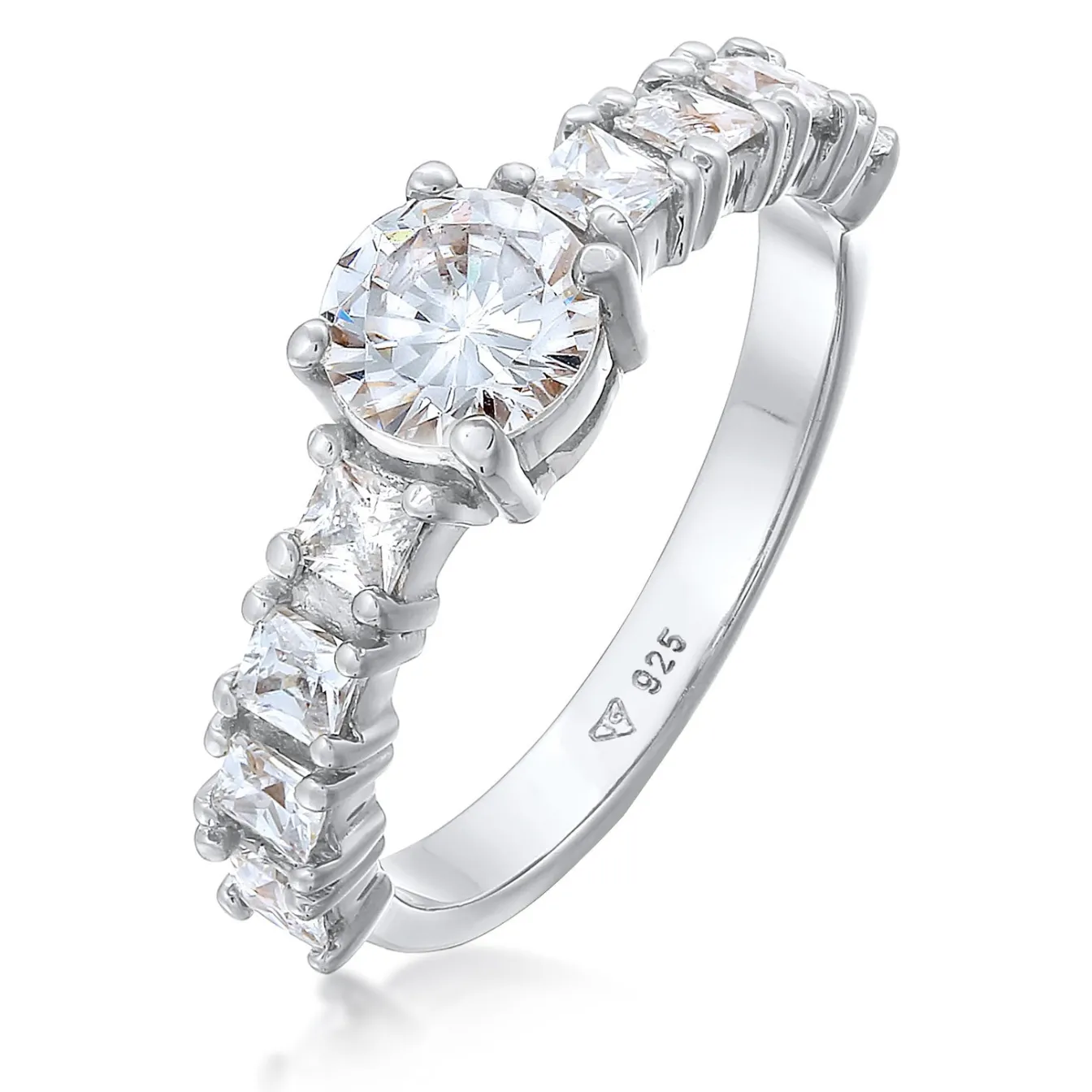 Elli "Verlobungsring | Zirkonia (Weiß)< Ringe|Silber