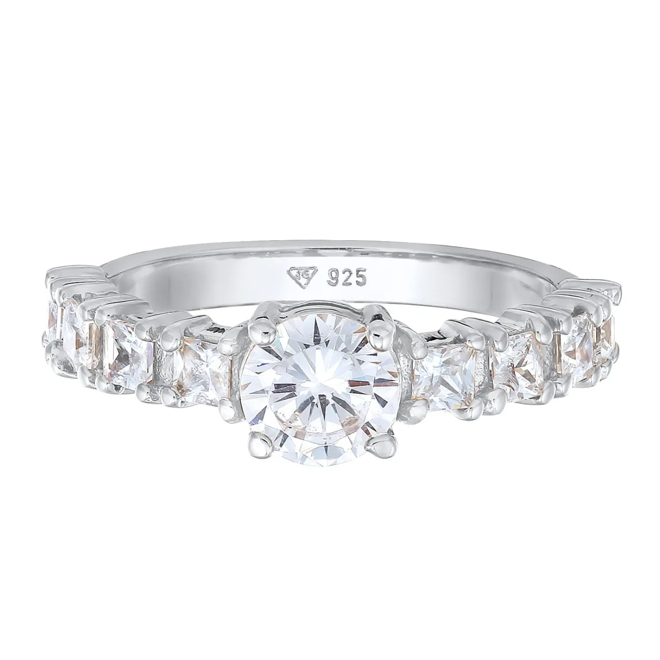 Elli "Verlobungsring | Zirkonia (Weiß)< Ringe|Silber