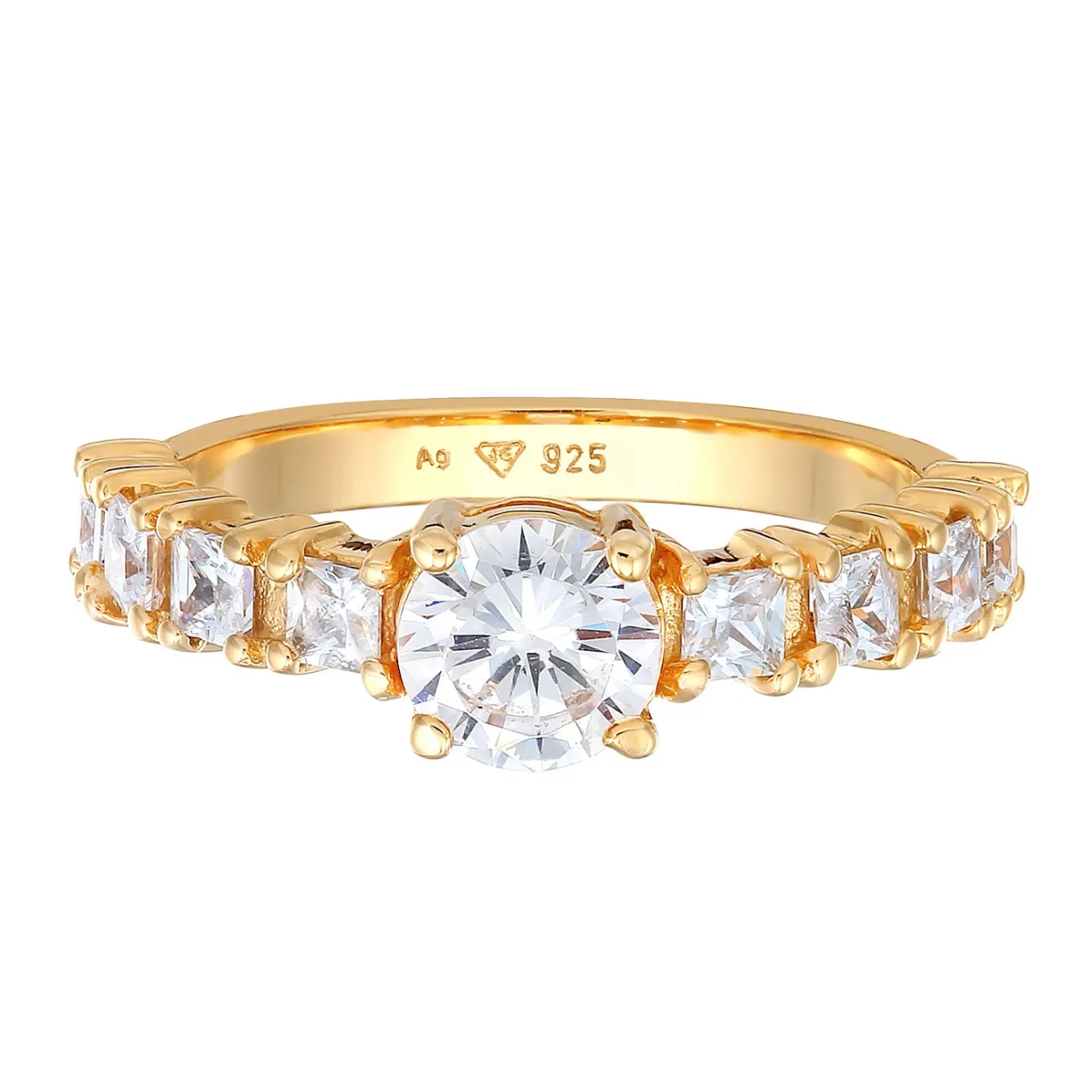 Elli "Verlobungsring | Zirkonia (Weiß)< Ringe|Silber