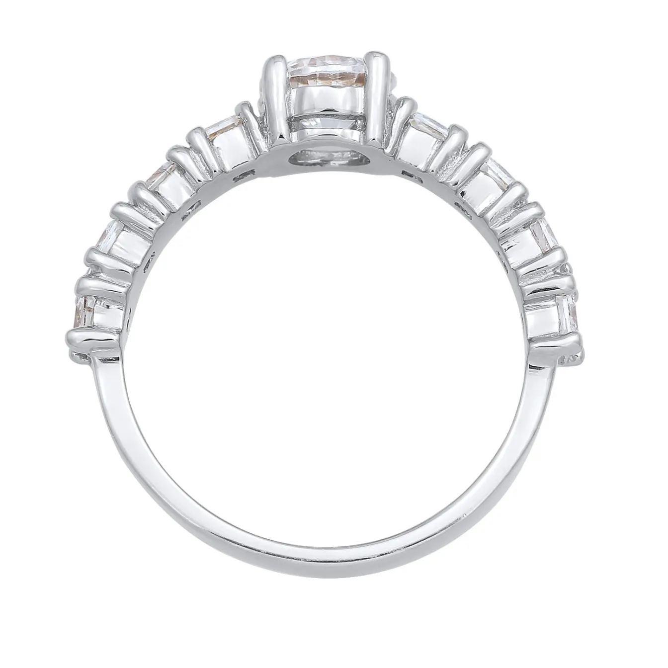 Elli "Verlobungsring | Zirkonia (Weiß)< Ringe|Silber