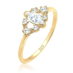 Elli "Verlobungsring | Zirkonia ( Weiß )< Roségold|Ringe