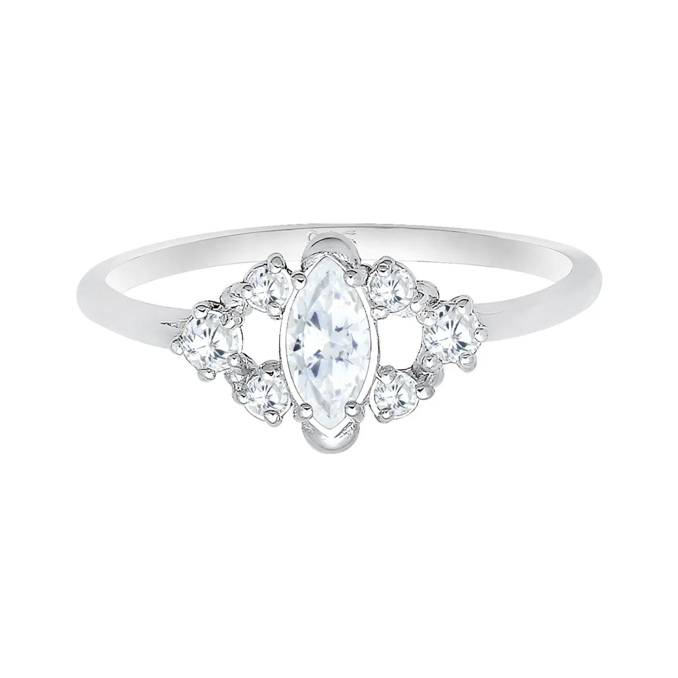 Elli "Verlobungsring | Zirkonia ( Weiß )< Roségold|Ringe