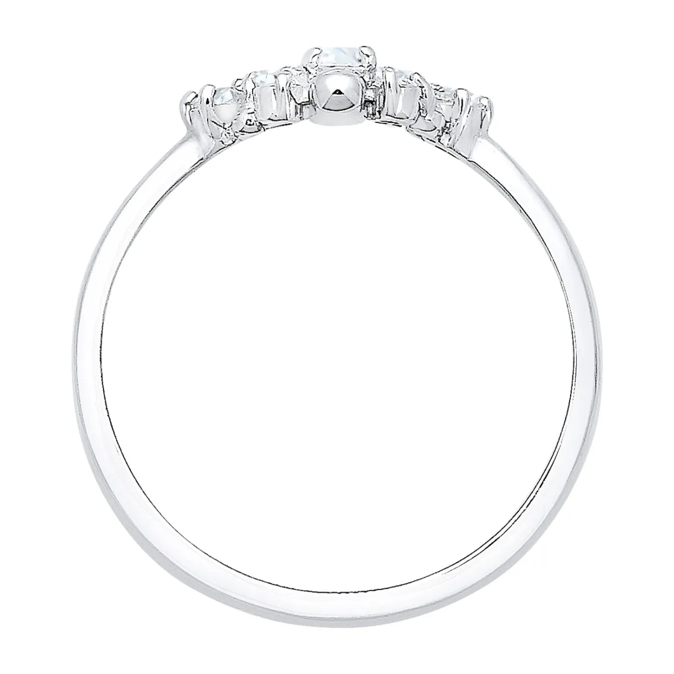 Elli "Verlobungsring | Zirkonia ( Weiß )< Roségold|Ringe