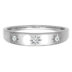 Elli "Verlobungsring Astro | Diamant ( Weiß, 0,045 ct )< Weissgold|Letzte Chance