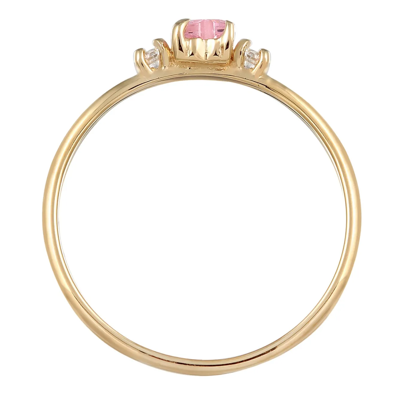 Elli "Verlobungsring Herz | Zirkonia (Weiß)< Symbol-schmuck|Herz-schmuck