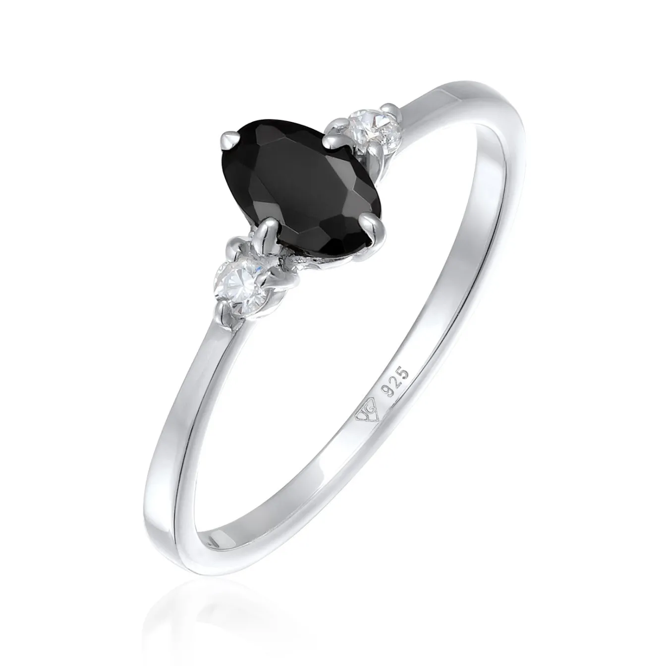 Elli "Verlobungsring Oval | Zirkonia (Weiß)< Silber|Ringe