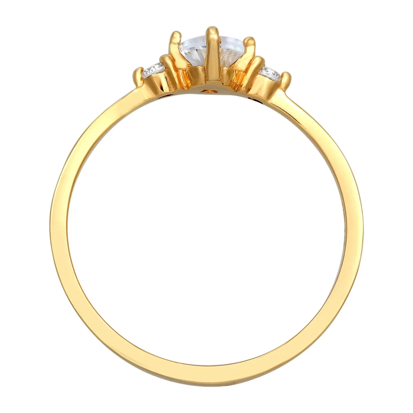 Elli "Verlobungsring Oval | Zirkonia (Weiß)< Silber|Ringe