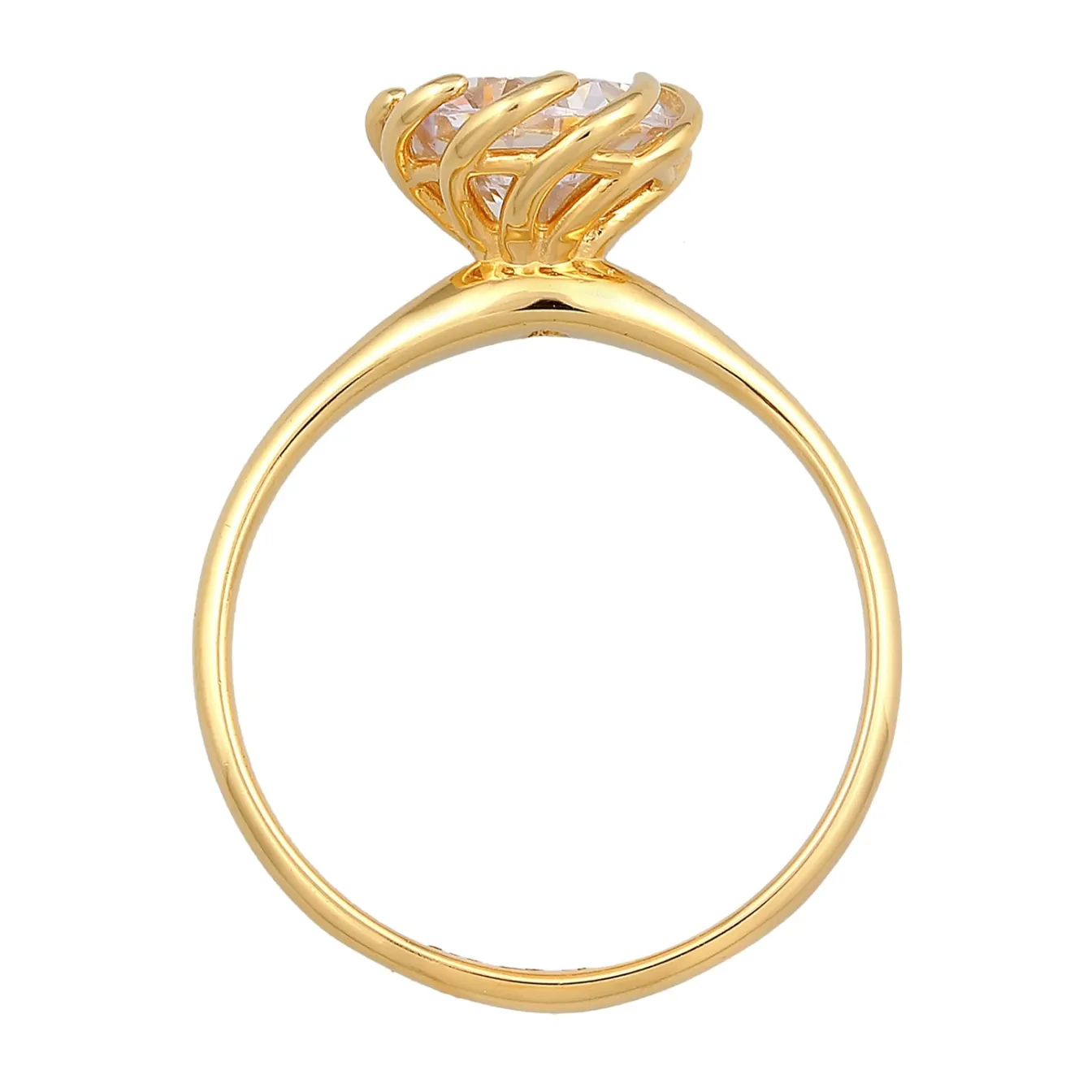 Elli "Verlobungsring Solitär | Zirkonia (Weiß)< Ringe|Silber
