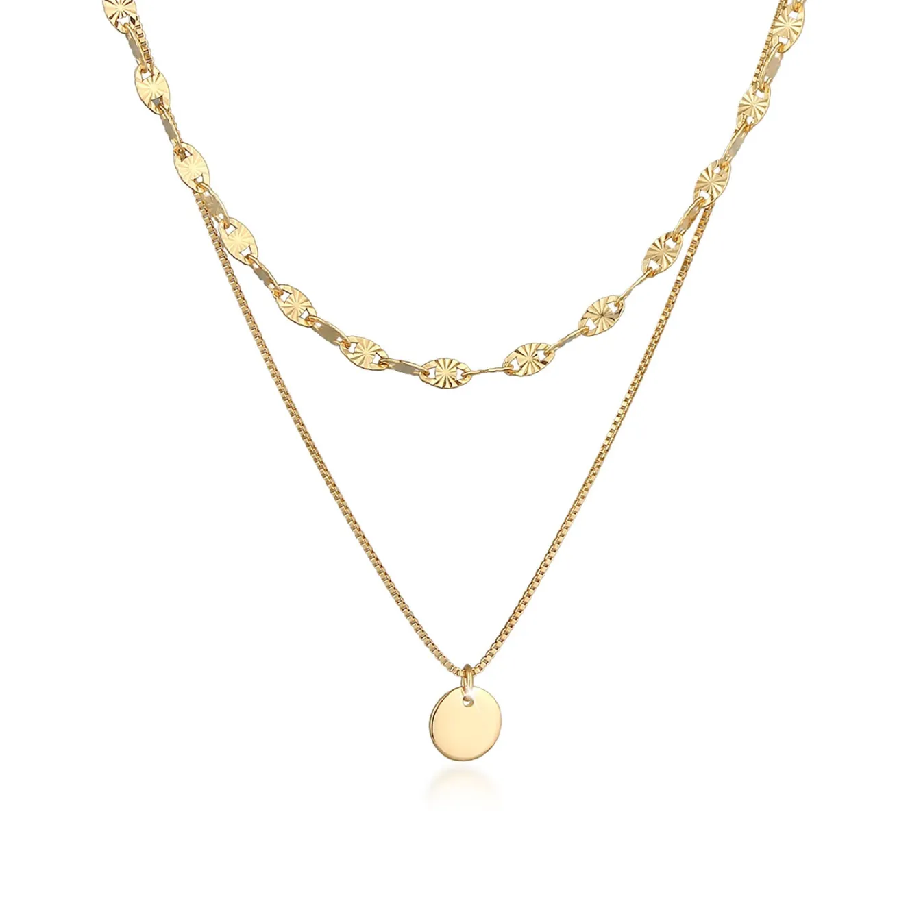 Elli "Vintage-Layer-Halskette< Halsketten|Vergoldet