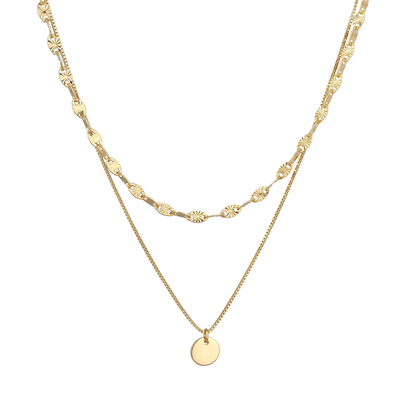 Elli "Vintage-Layer-Halskette< Halsketten|Vergoldet