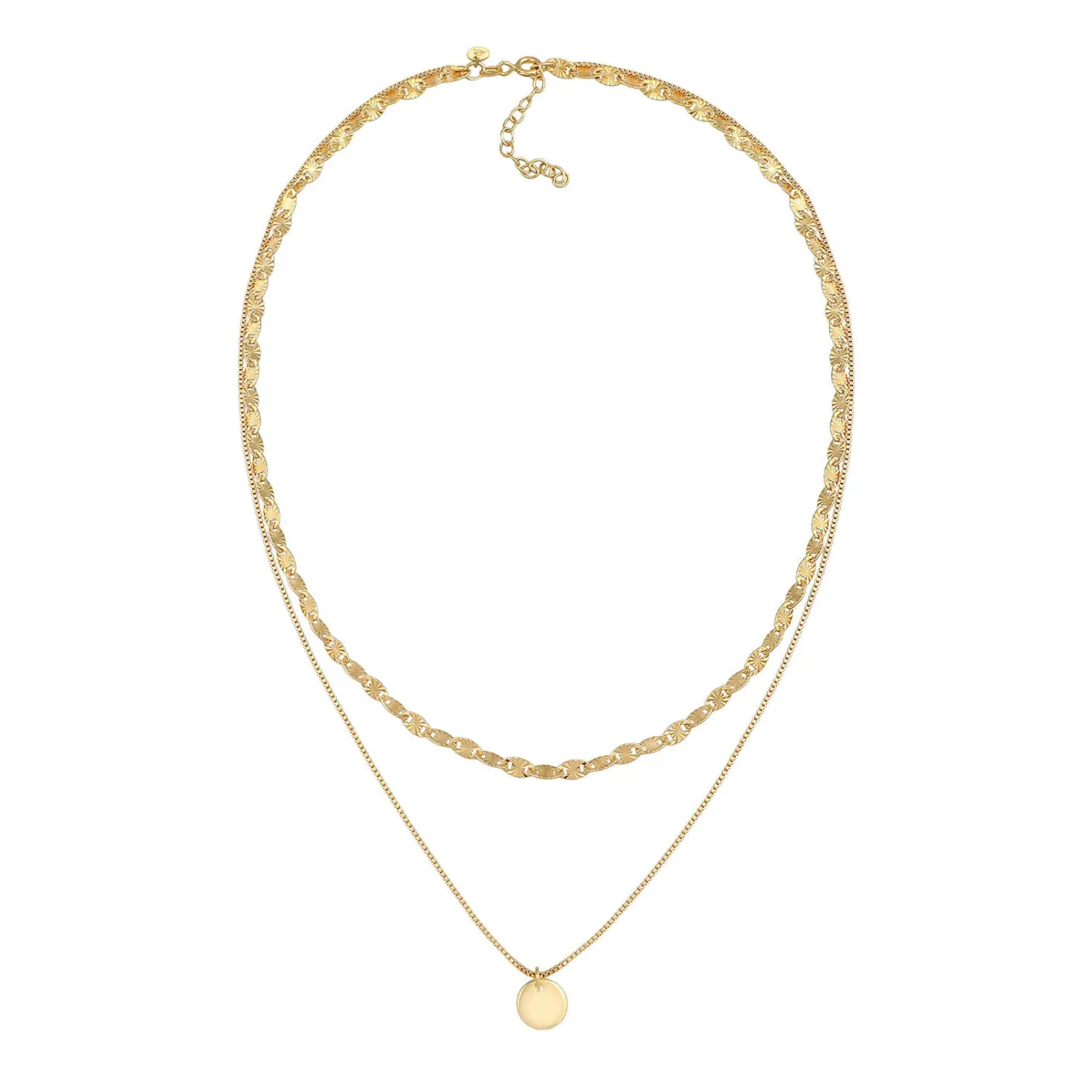 Elli "Vintage-Layer-Halskette< Halsketten|Vergoldet