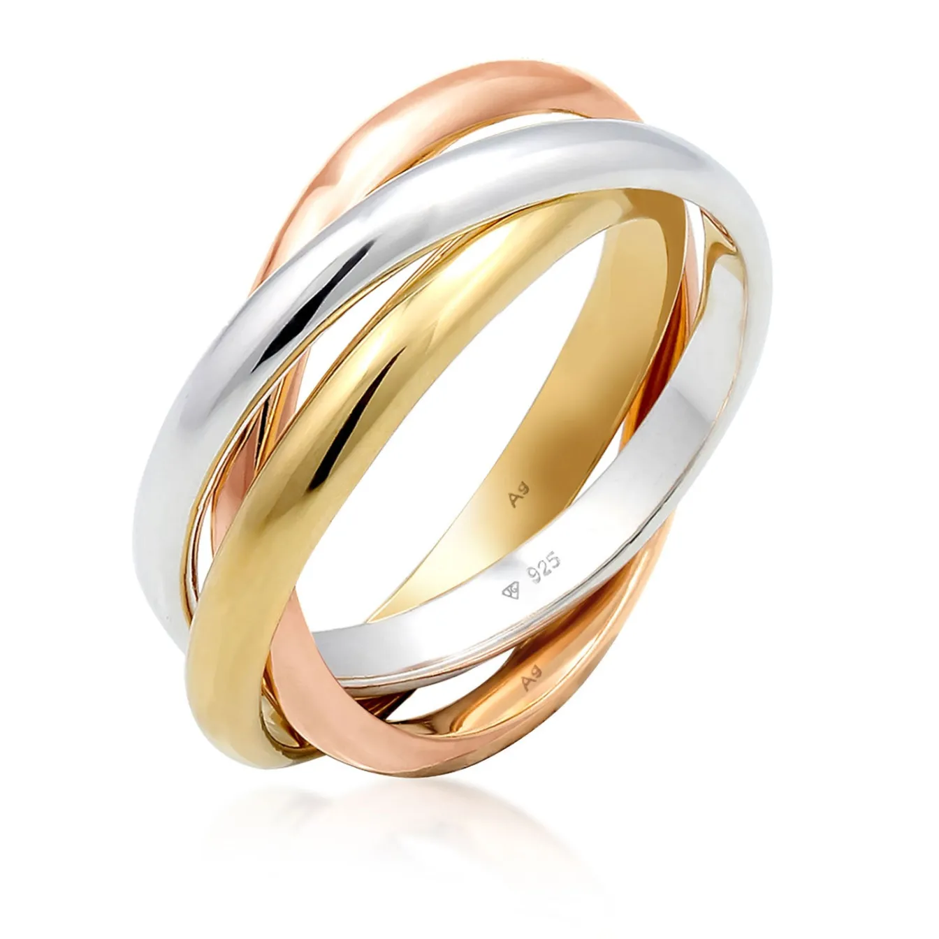 Elli "Wickelring< Silber|Roségold