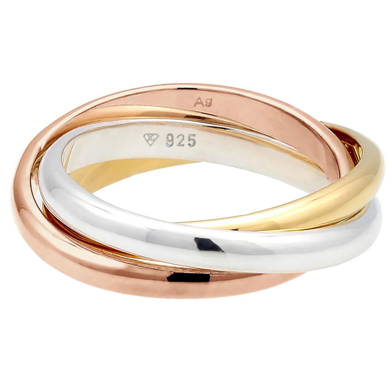 Elli "Wickelring< Silber|Roségold