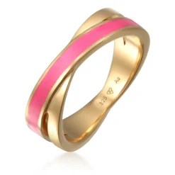 Elli "Wickelring | Emaille (Weiß)< Ringe|Silber