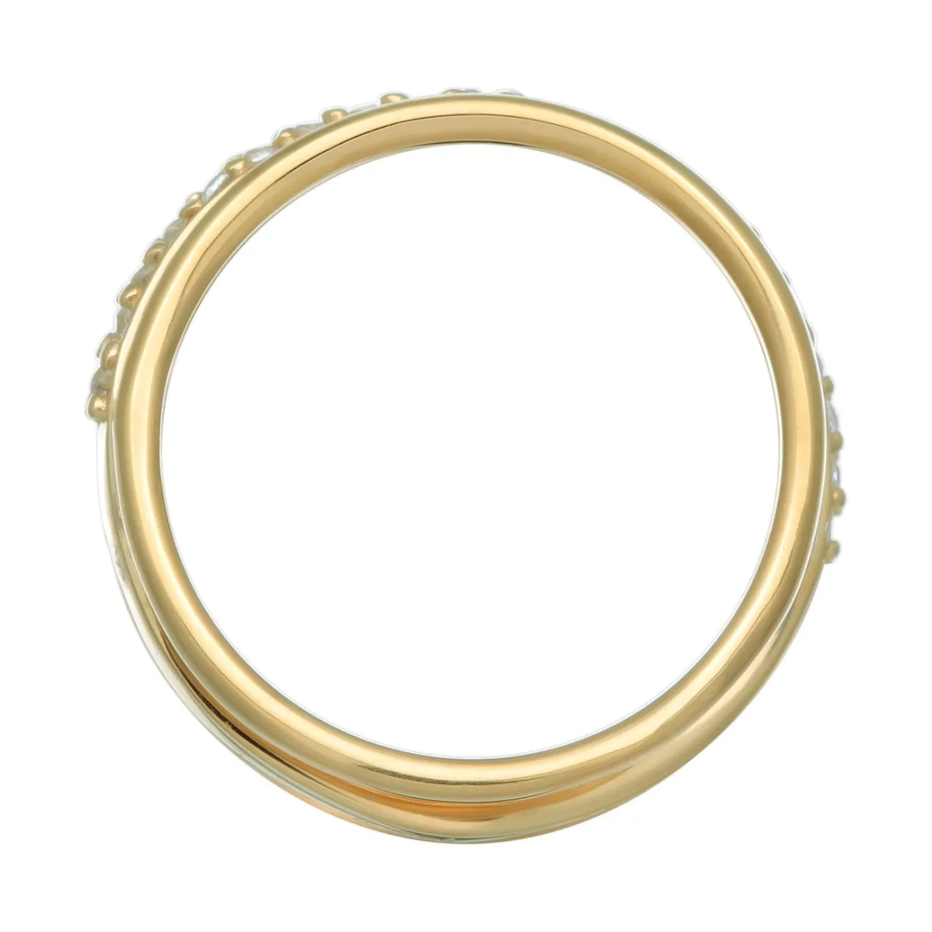 Elli "Wickelring | Zirkonia (Weiß)< Vergoldet|Ringe