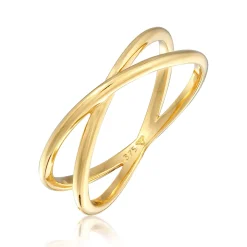 Elli "Wickelring Kreuz< Symbol-schmuck|Ringe