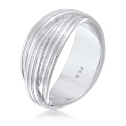 Elli "Wickelring Rillen< Ringe|Silber