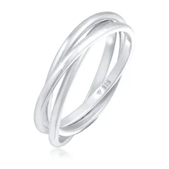 Elli "Wickelring Trio Fein< Ringe|Silber