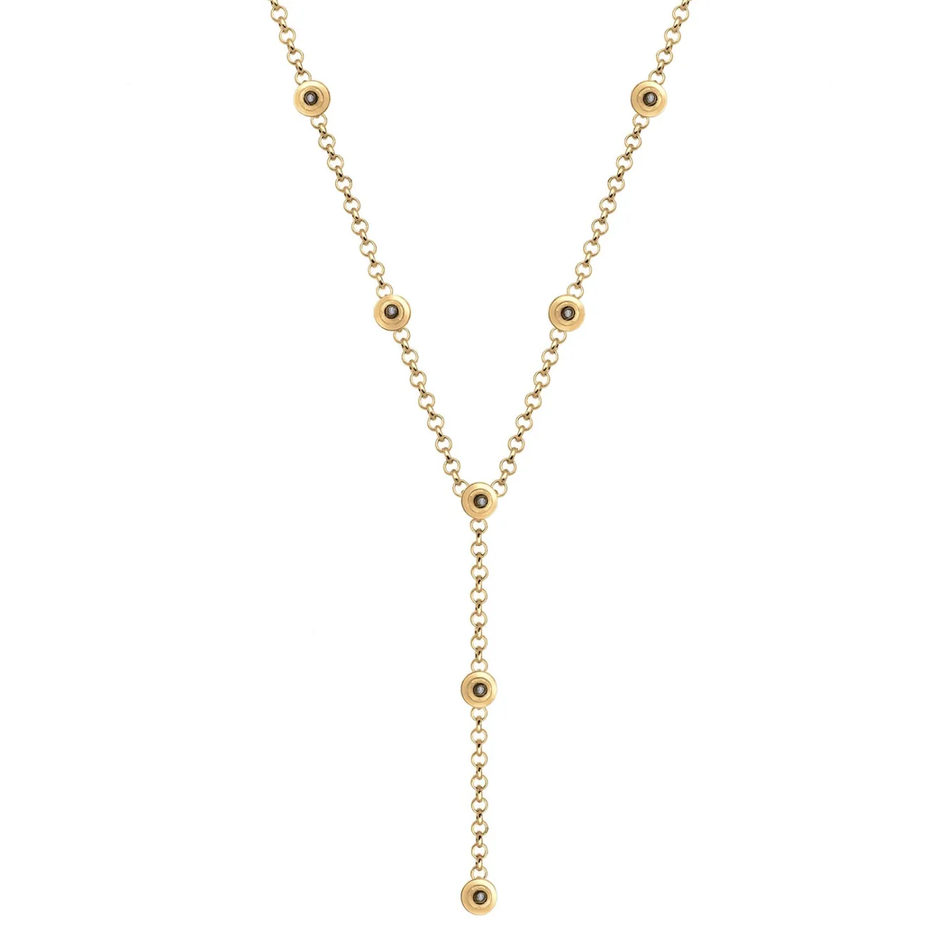 Elli "Y-Halskette | Kristall (Weiß)< Roségold|Hochzeit