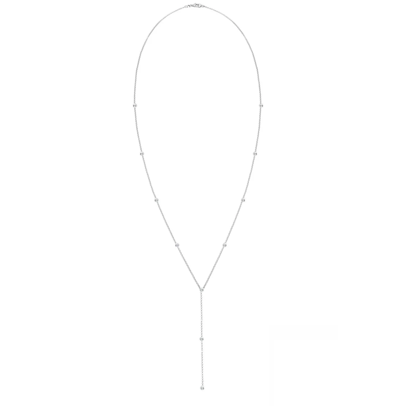 Elli "Y-Halskette | Kristall (Weiß)< Roségold|Hochzeit