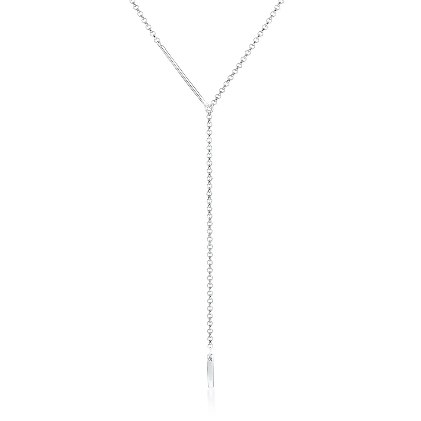 Elli "Y-Halskette Geo< Halsketten|Silber