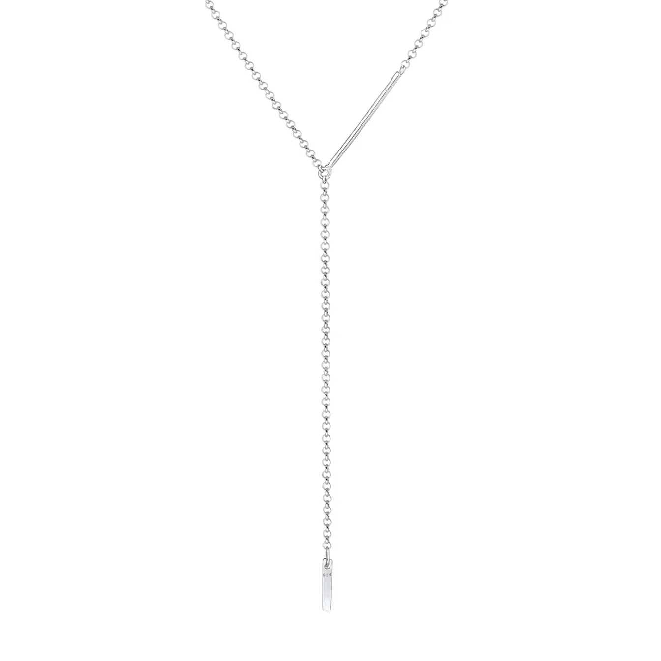 Elli "Y-Halskette Geo< Halsketten|Silber