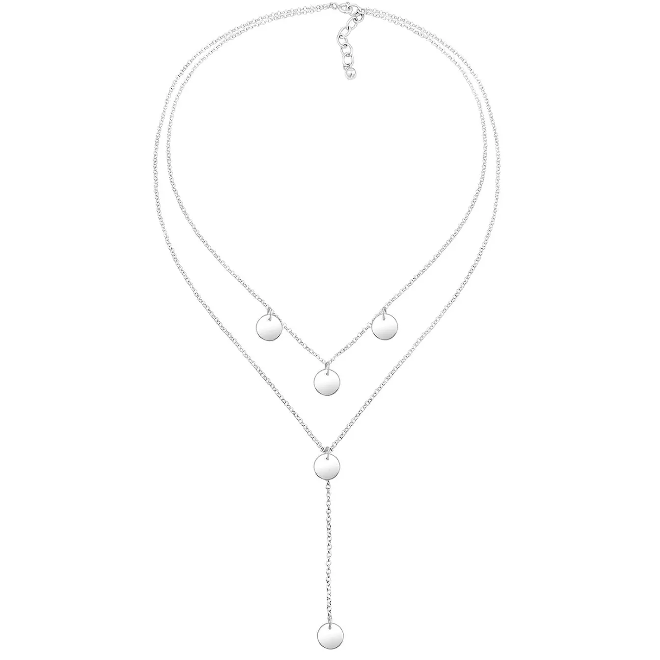 Elli "Y-Halskette Geo< Halsketten|Silber