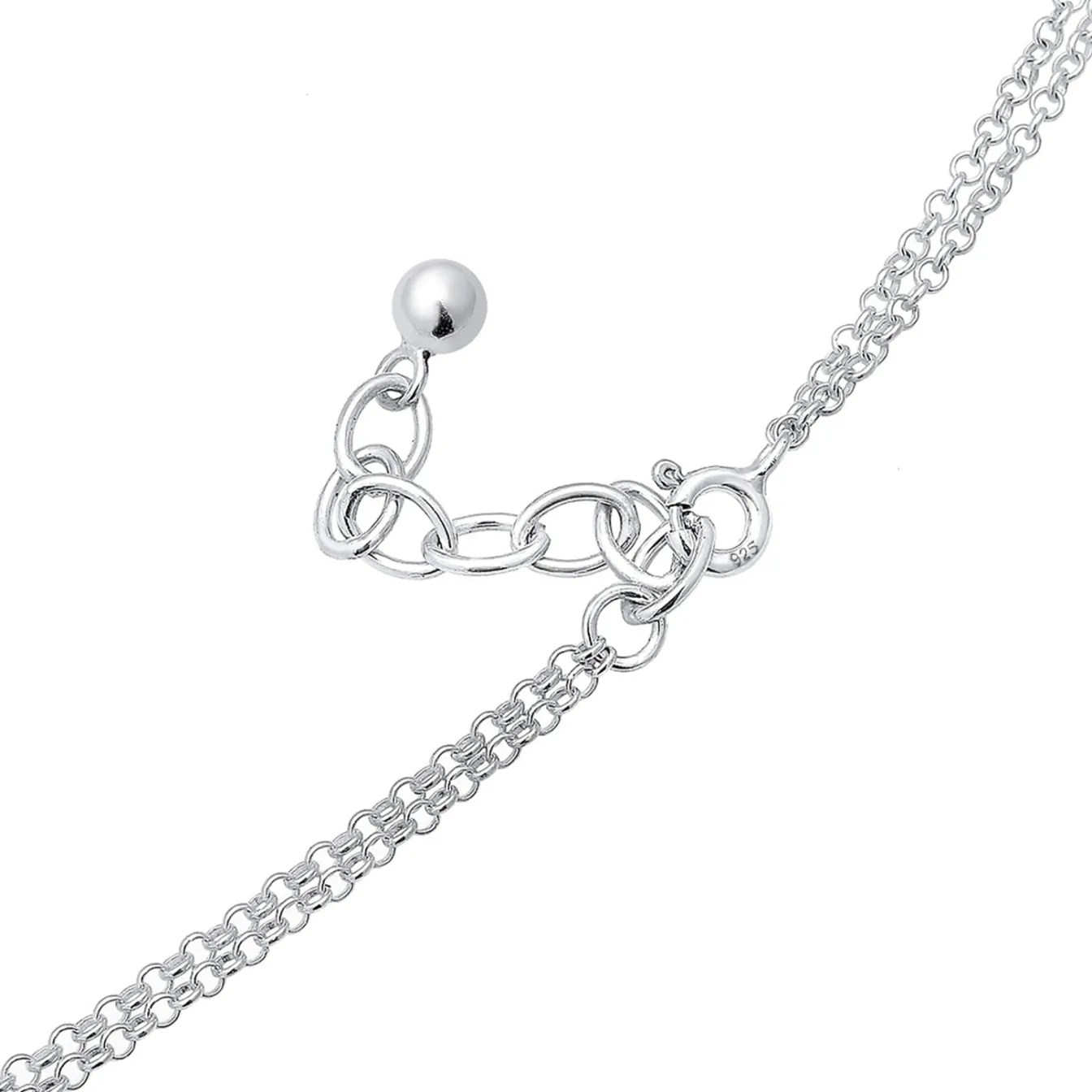Elli "Y-Halskette Geo< Halsketten|Silber