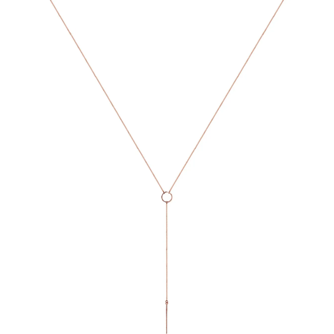 Elli "Y-Halskette Geo< Roségold|Halsketten