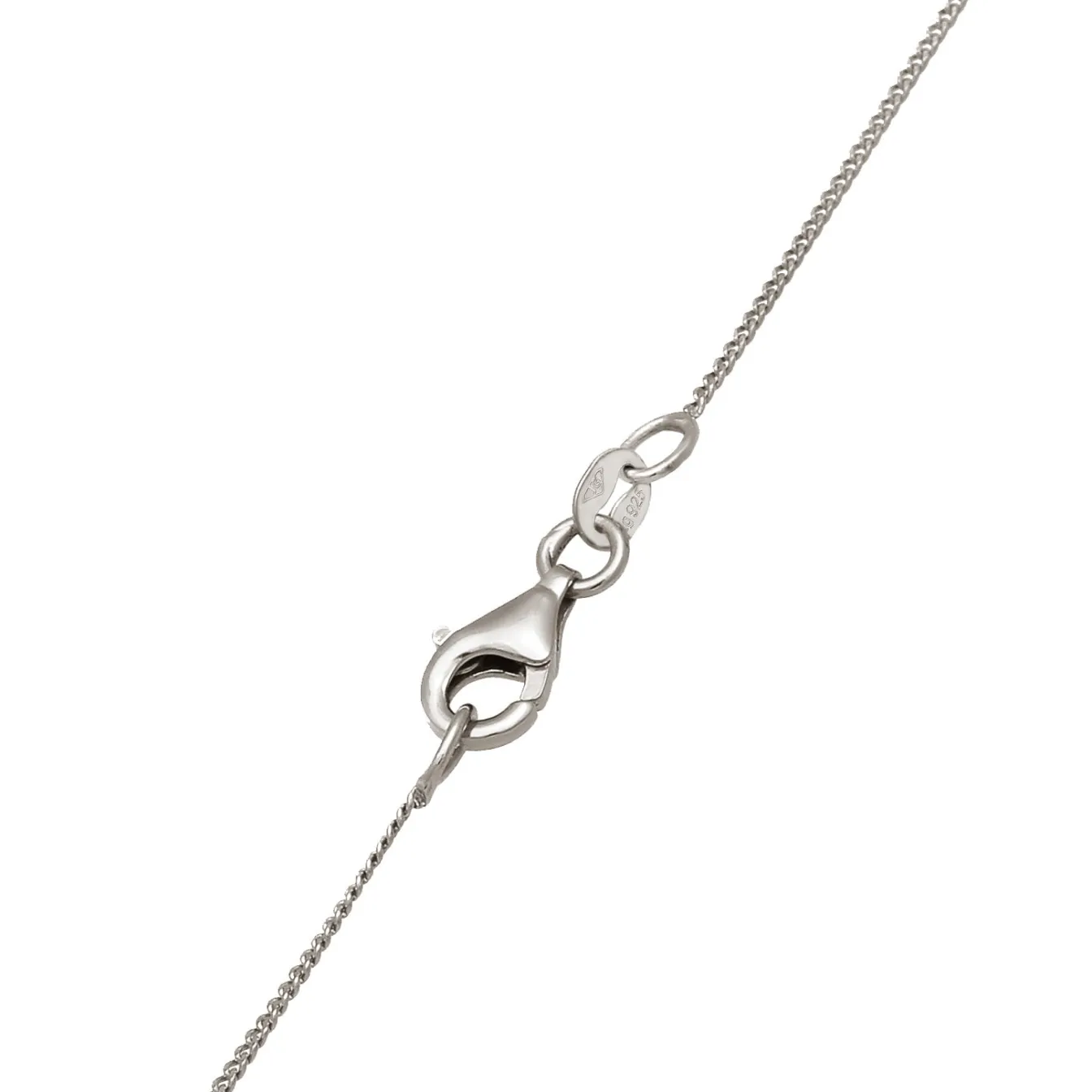Elli "Y-Halskette Géo | Glas Kristalle (Weiß)< Halsketten|Silber
