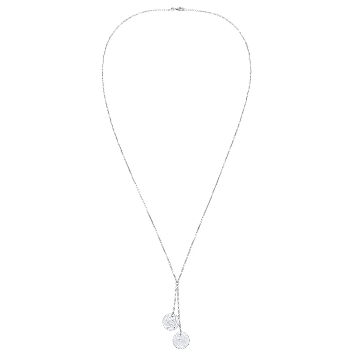 Elli "Y-Halskette Plättchen< Vergoldet|Halsketten