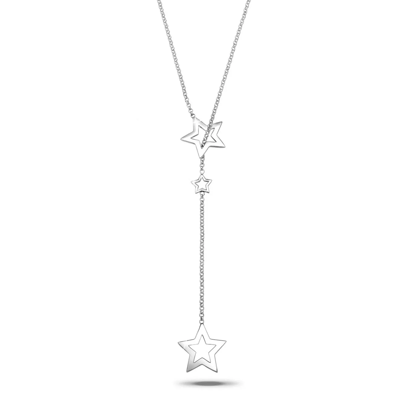 Elli "Y-Halskette Stern< Halsketten|Silber